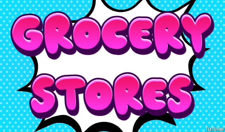Grocery Stores Efeito de texto