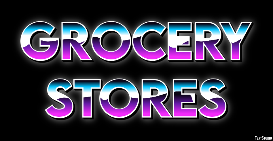 Grocery Stores Efeito de texto