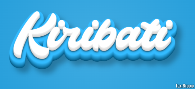 Kiribati Efecto de Texto