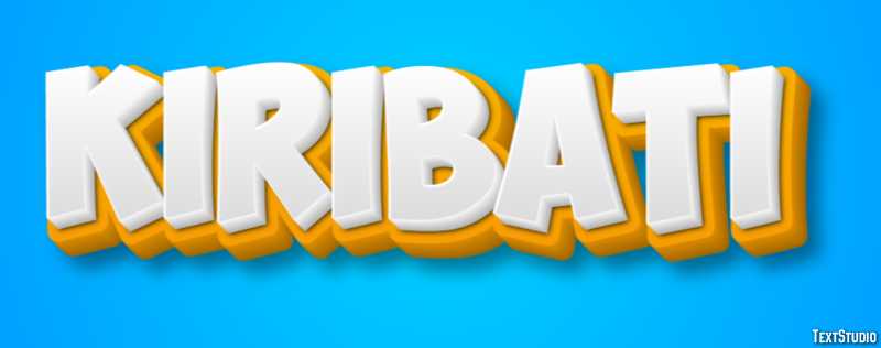 Kiribati Effet de Texte