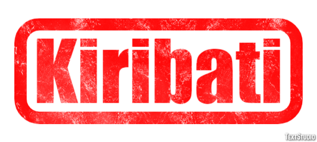 Kiribati Texteffekt