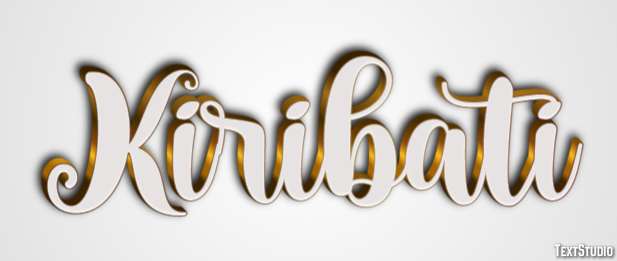 Kiribati Efecto de Texto