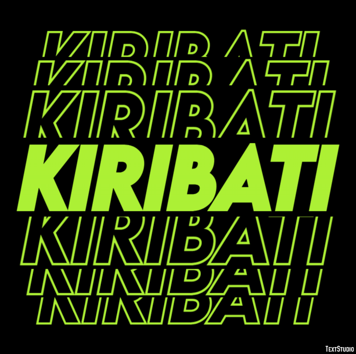 Kiribati Efecto de Texto