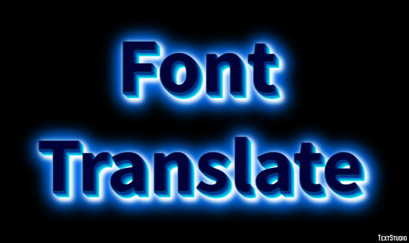 Font Translate テキスト効果