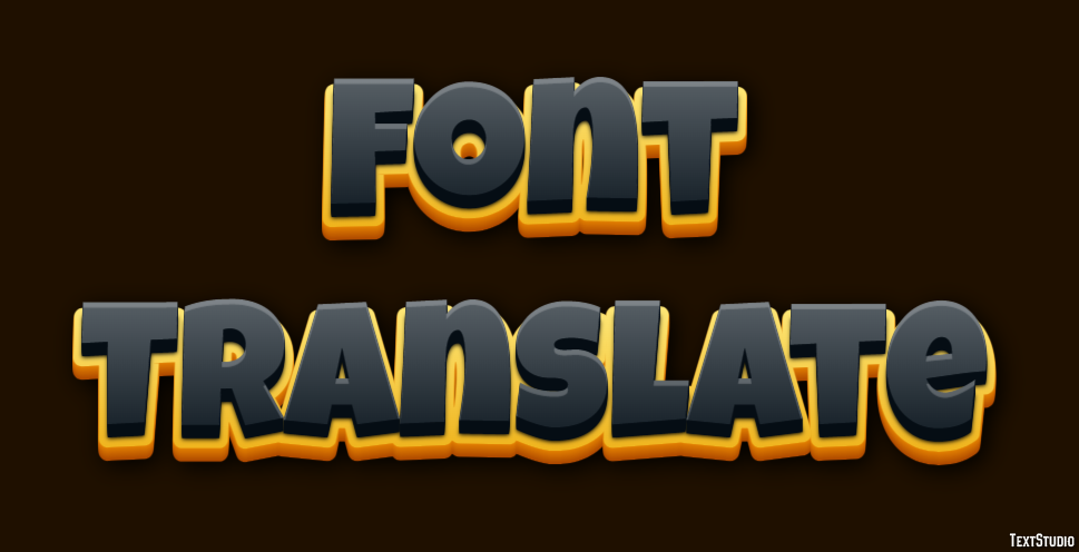 Font Translate Effetto testo