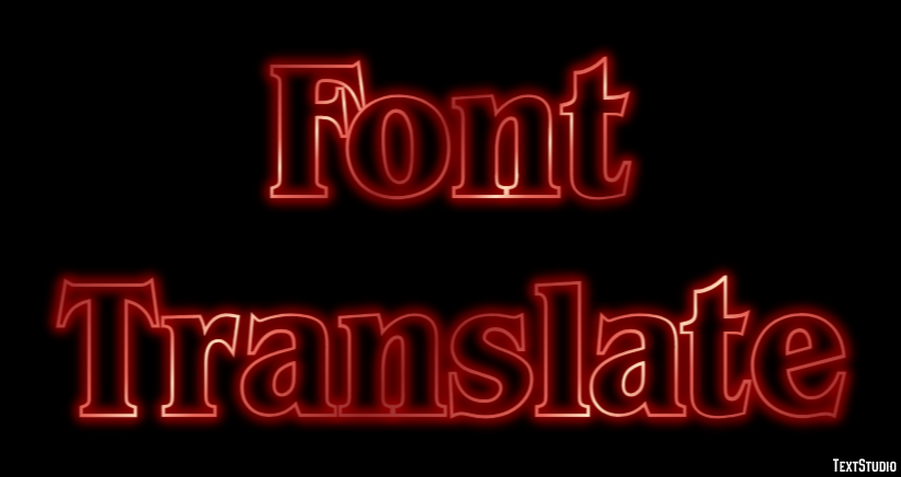 Font Translate テキスト効果