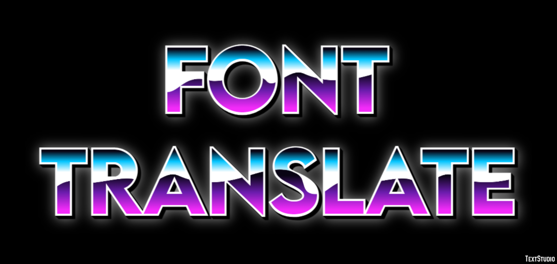 Font Translate テキスト効果