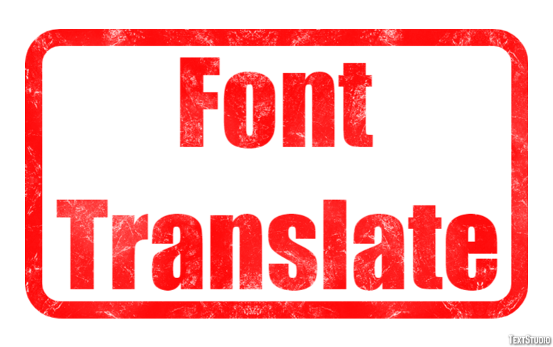 Font Translate テキスト効果