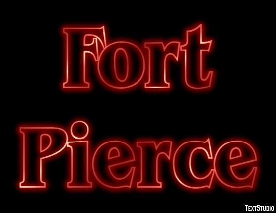Fort Pierce Efeito de texto