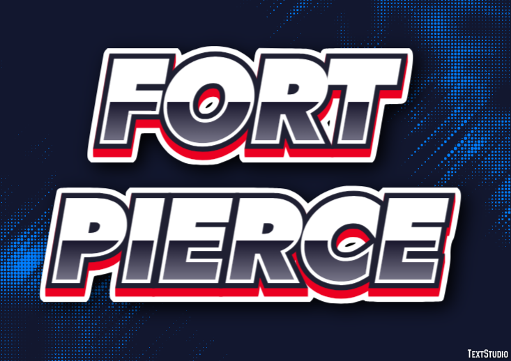 Fort Pierce Efeito de texto