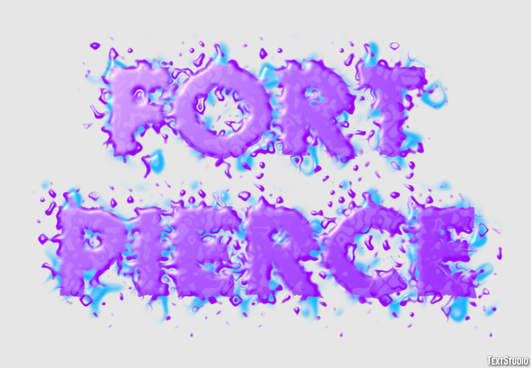 Fort Pierce Efeito de texto