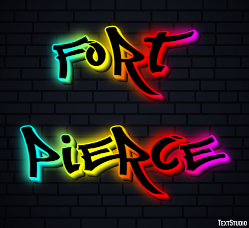 Fort Pierce Efeito de texto