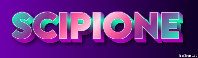 Scipione Efecto de Texto