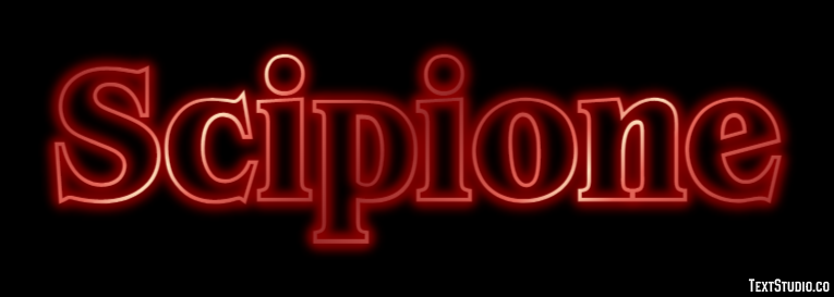 Scipione Effetto testo