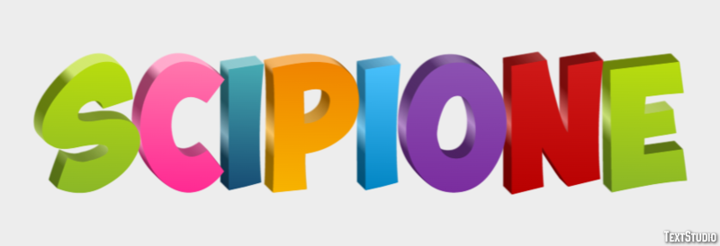 Scipione Efecto de Texto