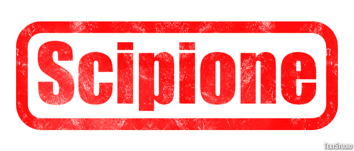 Scipione Effetto testo