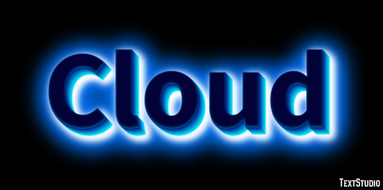 Cloud Text Effect