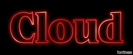 Cloud Tekst Effect