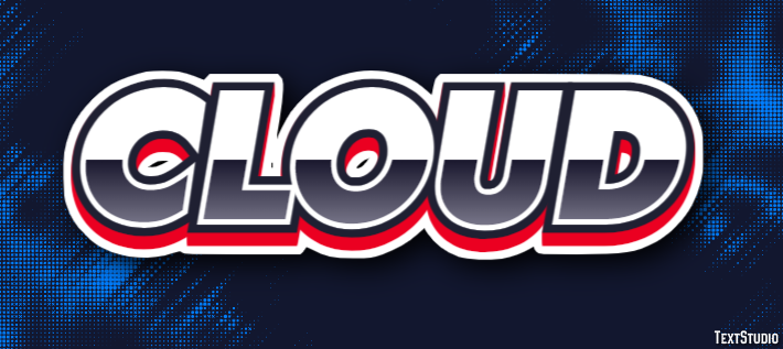 Cloud Text Effect