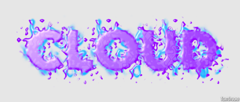 Cloud Text Effect