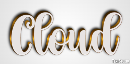 Cloud Text effect
