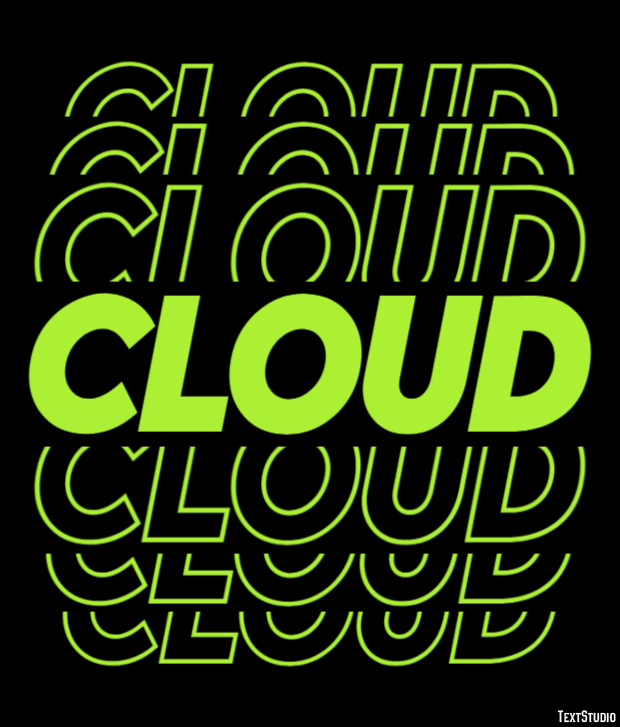 Cloud Text Effect