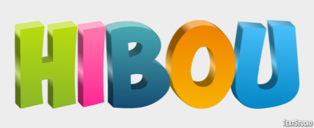 Hibou Effet de Texte