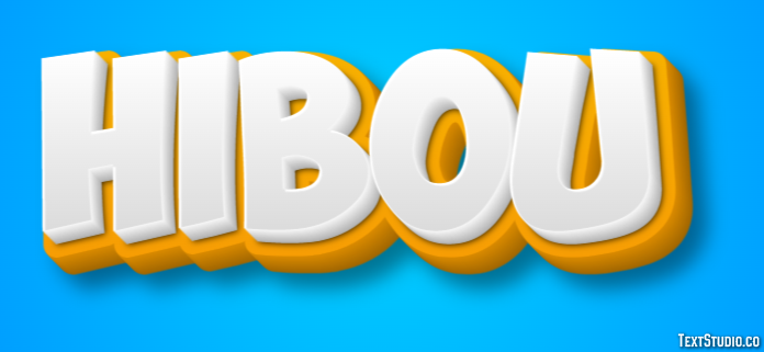 Hibou Effet de Texte