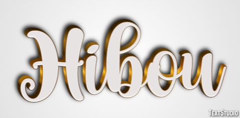 Hibou Effet de texte