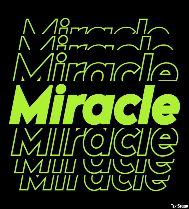 Miracle Effet de Texte