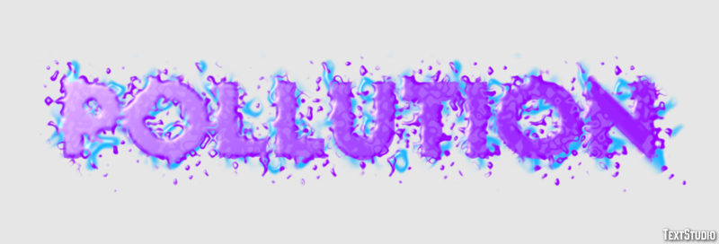 Pollution Texteffekt