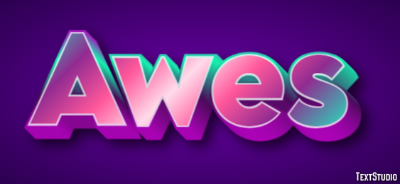 Awes Text Effect