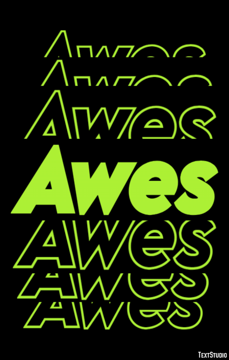 Awes Text Effect
