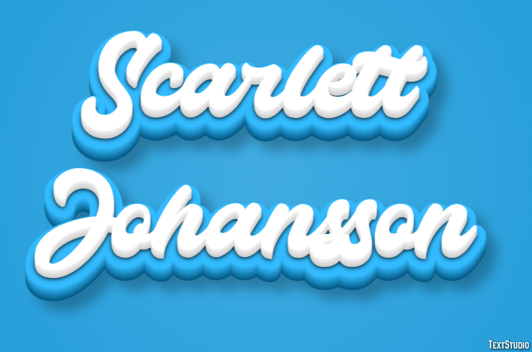 Scarlett Johansson Efecto de Texto
