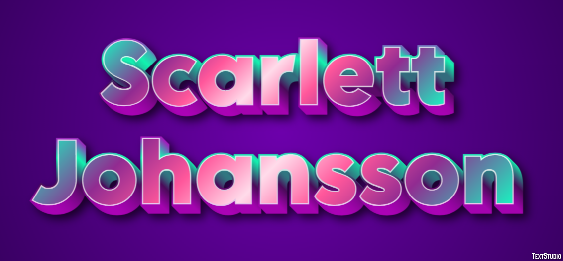 Scarlett Johansson Efecto de Texto