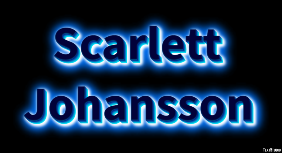 Scarlett Johansson Efecto de Texto