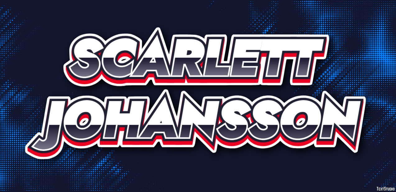 Scarlett Johansson Efecto de Texto