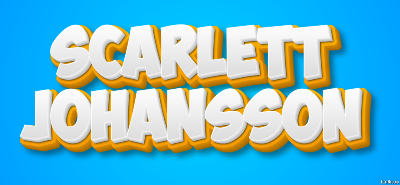 Scarlett Johansson Efecto de Texto