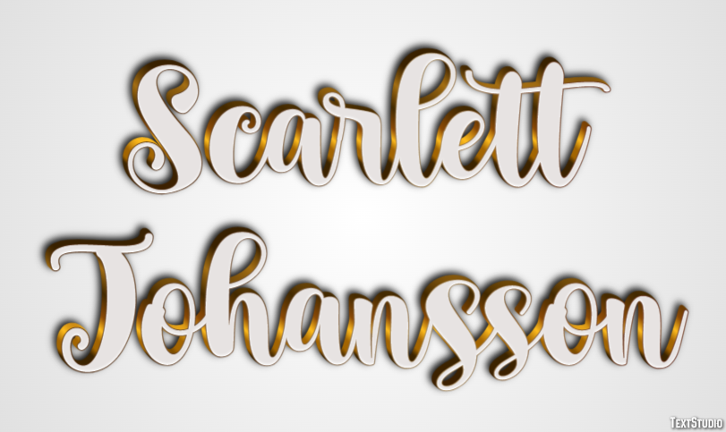 Scarlett Johansson Efecto de Texto