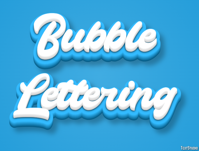 Bubble Lettering Text Effect