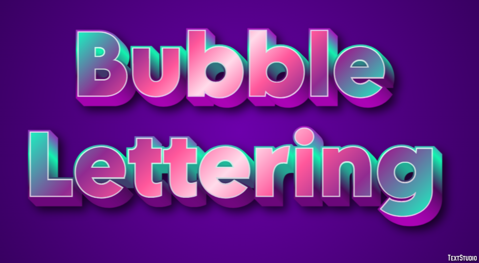 Bubble Lettering Text Effect