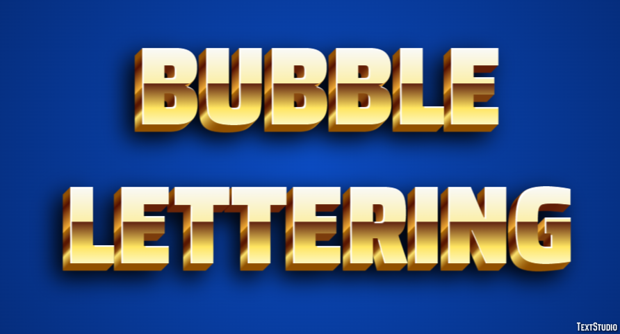 Bubble Lettering Text Effect