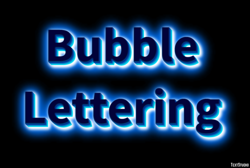 Bubble Lettering Text Effect