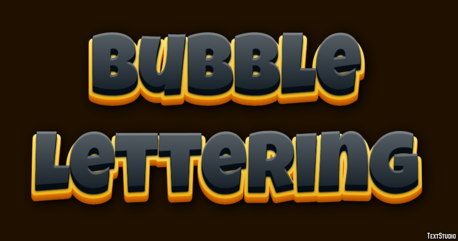 Bubble Lettering Text Effect