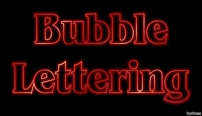 Bubble Lettering Text Effect