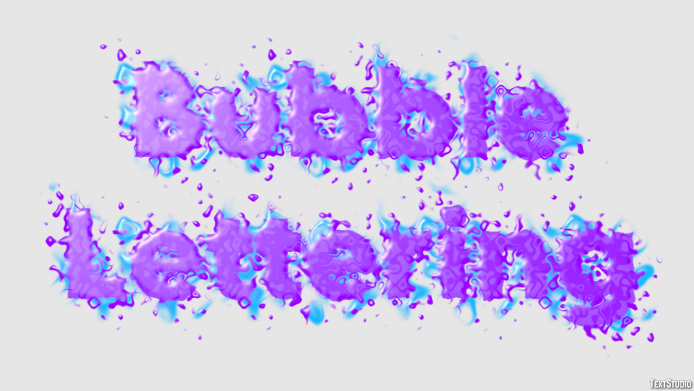 Bubble Lettering Text Effect