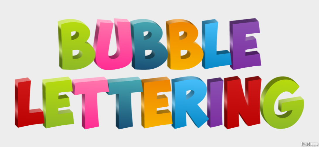 Bubble Lettering Text Effect