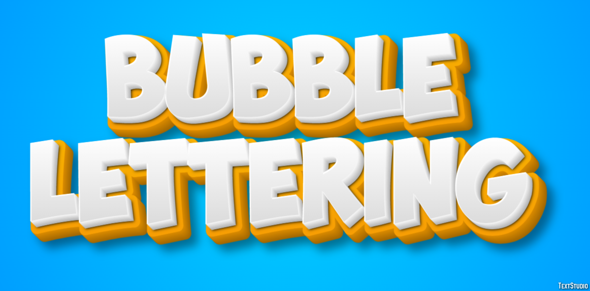 Bubble Lettering Text Effect