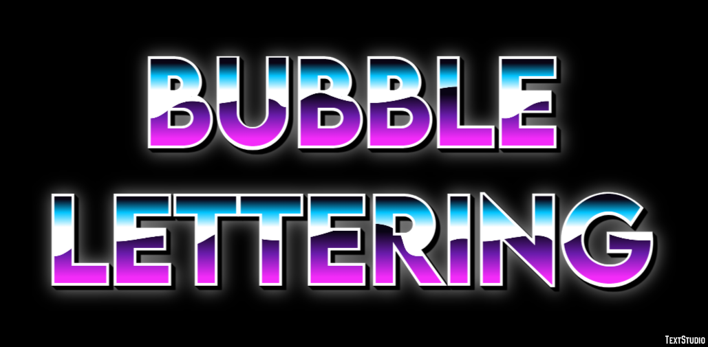 Bubble Lettering Text Effect