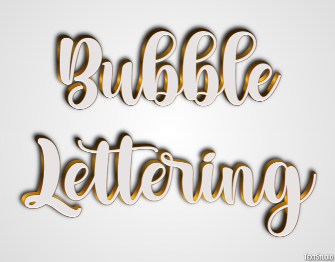 Bubble Lettering Text Effect